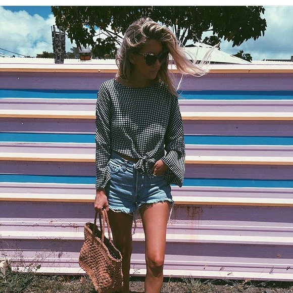 Topshop gingham Top - Picture 1 of 6